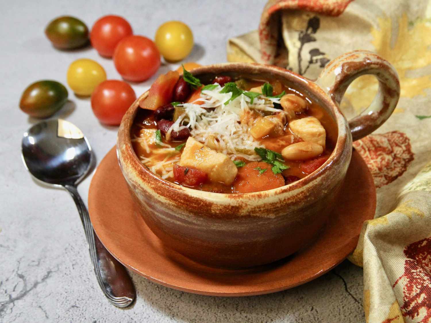 Súp gà minestrone