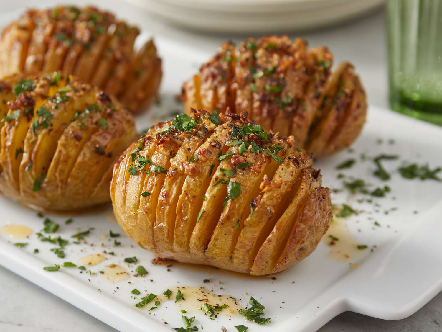 Khoai tây hasselback không khí