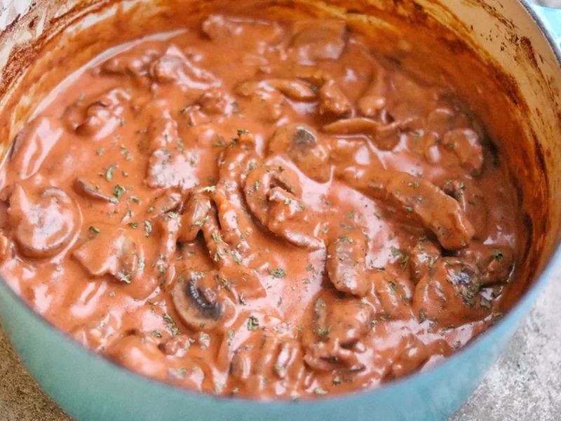 Lò nướng nướng stroganoff