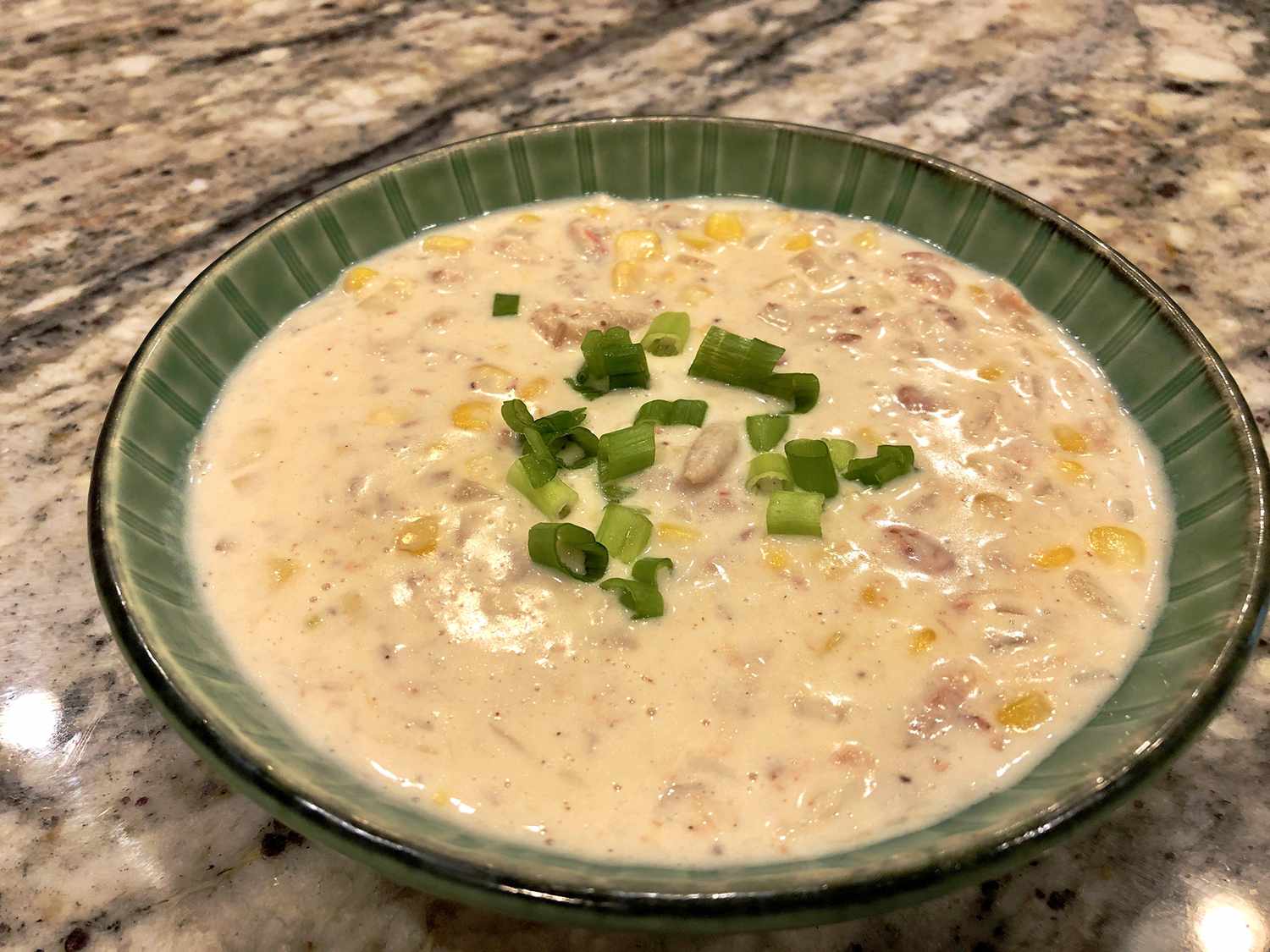 Cajun ngô và cua bisque