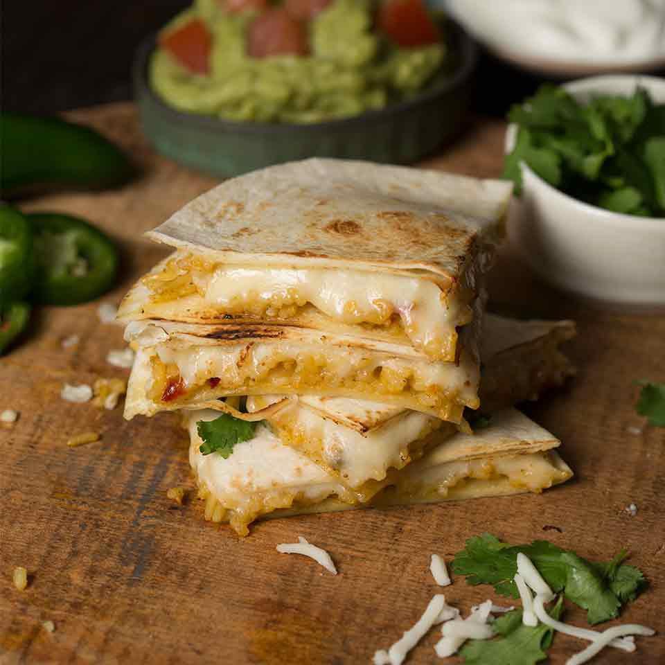 Phô mai n gạo quesadillas