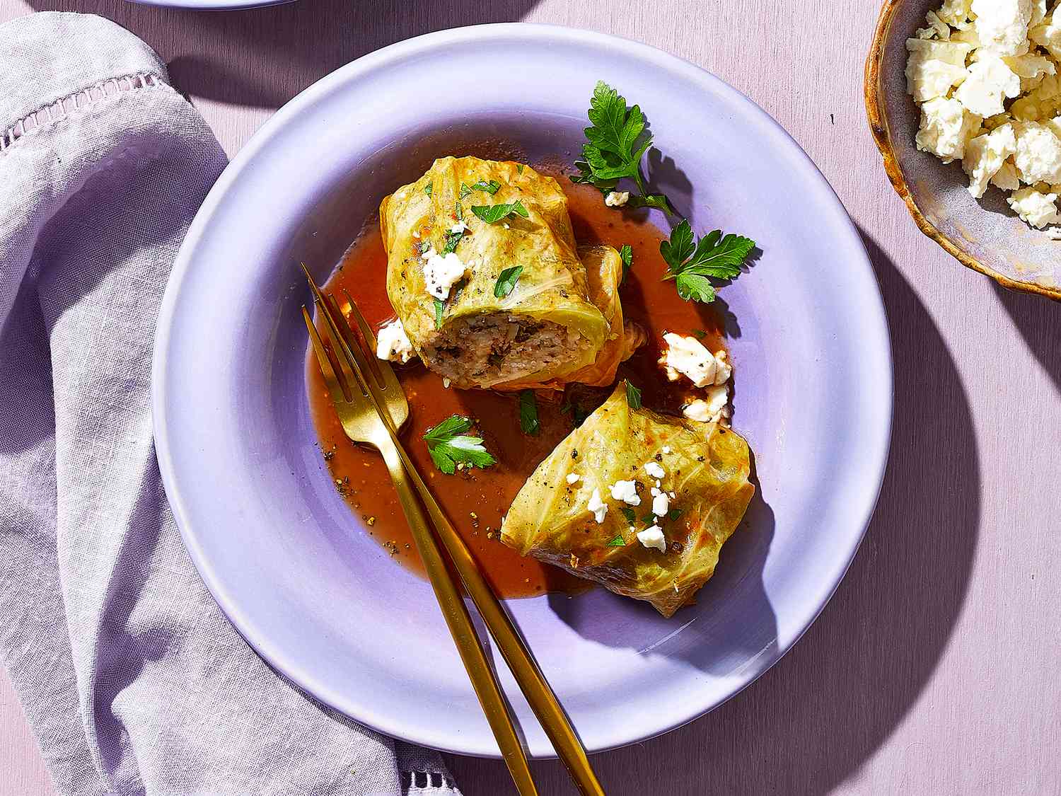 Chuồng và gạo nhồi bông Cabbage Rolls