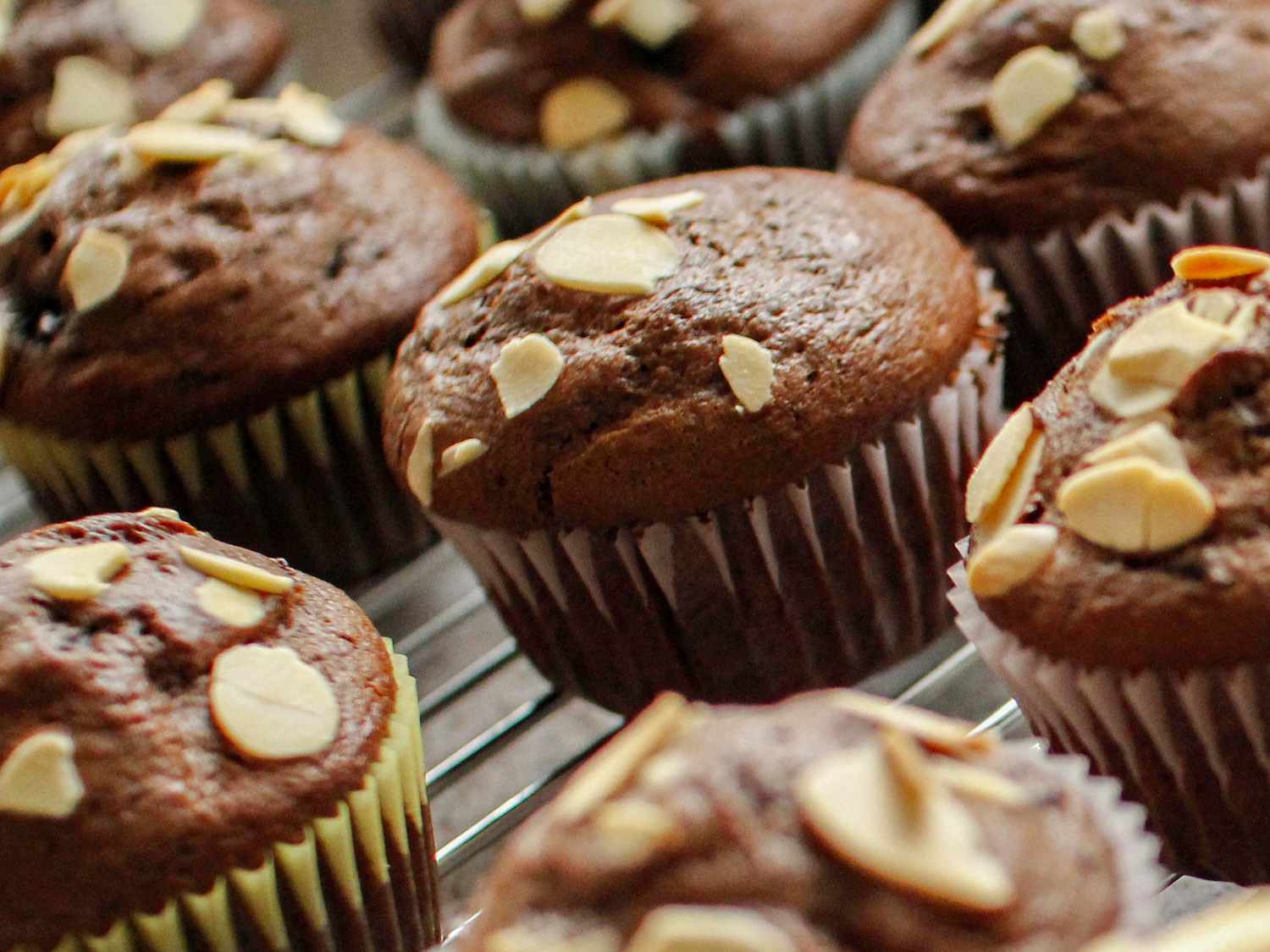 Double Chocolate Cherry Buffins