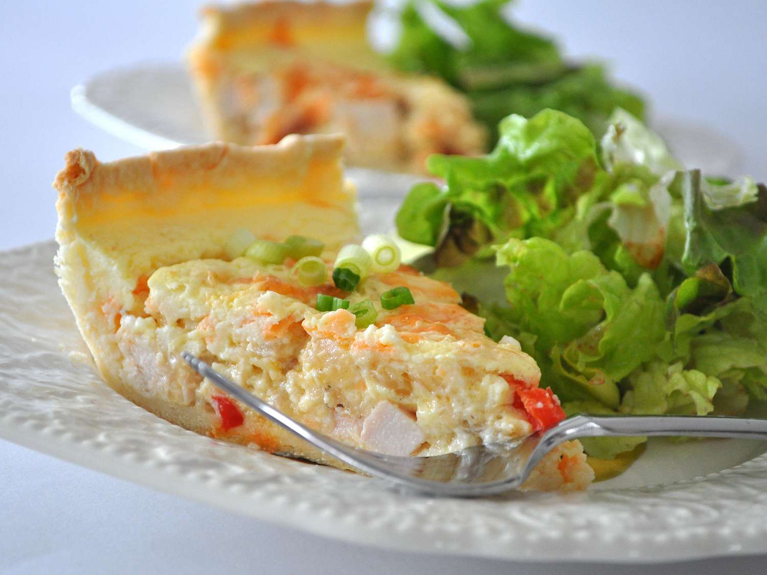 Kem gà chua quiche