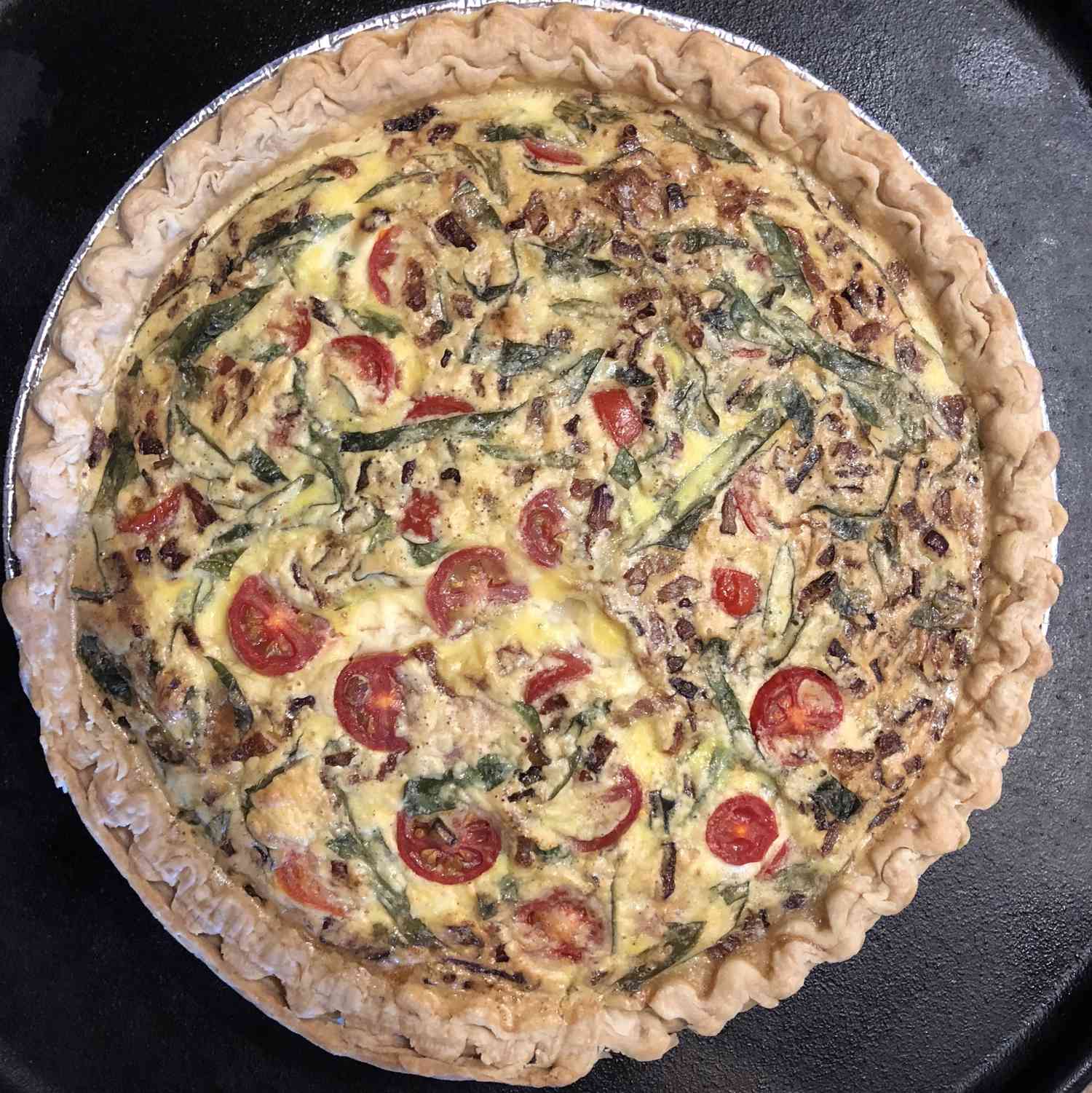 Caprese Quiche